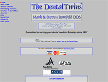 Tablet Screenshot of dentaltwins.net